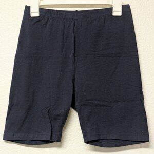 Zenana Navy Blue Stretch Bike Shorts - Size XL